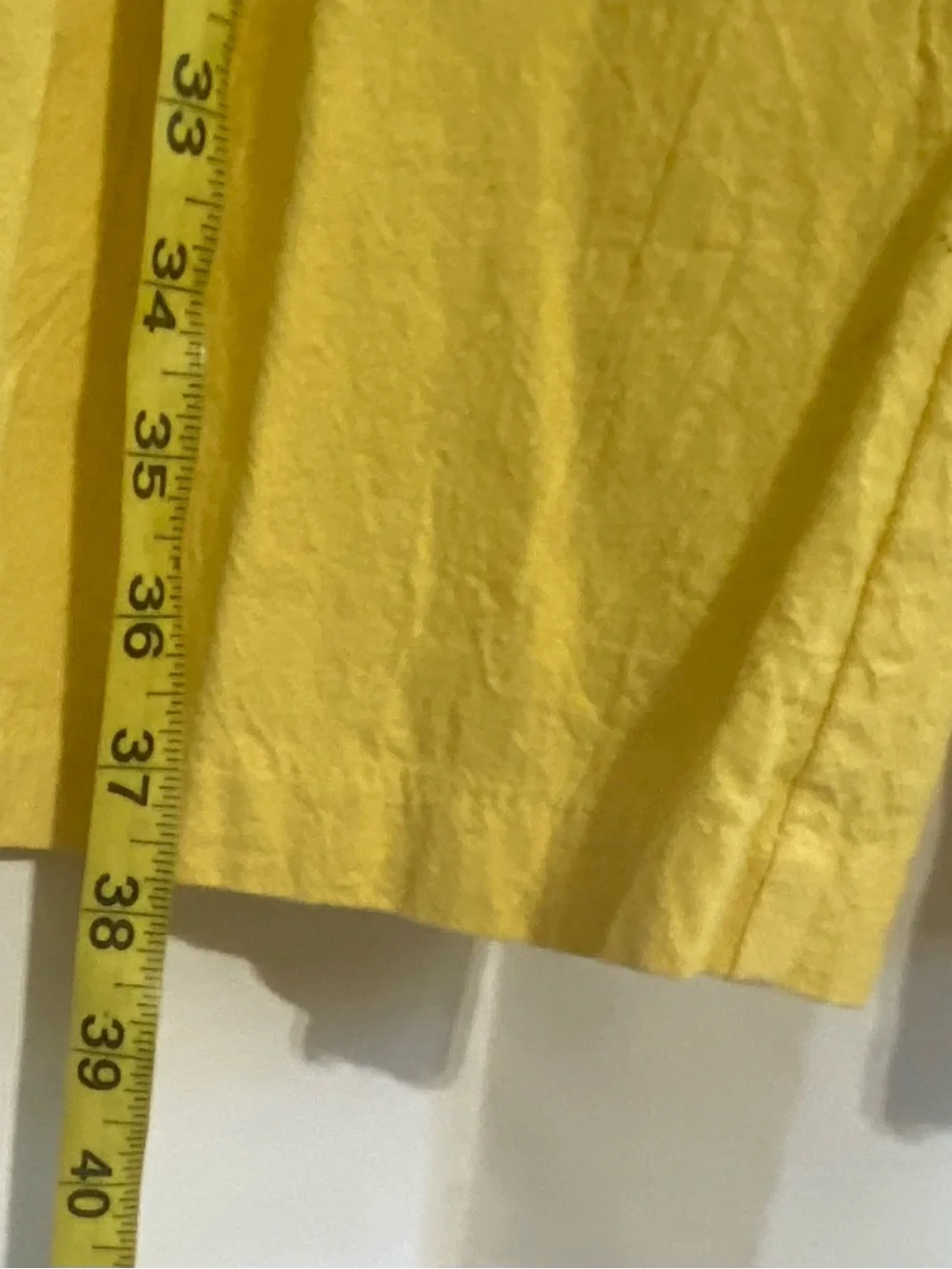 Kids XL Yellow Lightweight 100% Cotton Pants